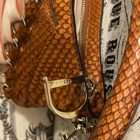 Christian Dior Python Pink Satin Corset Ballet bag - Picture 4 of 6